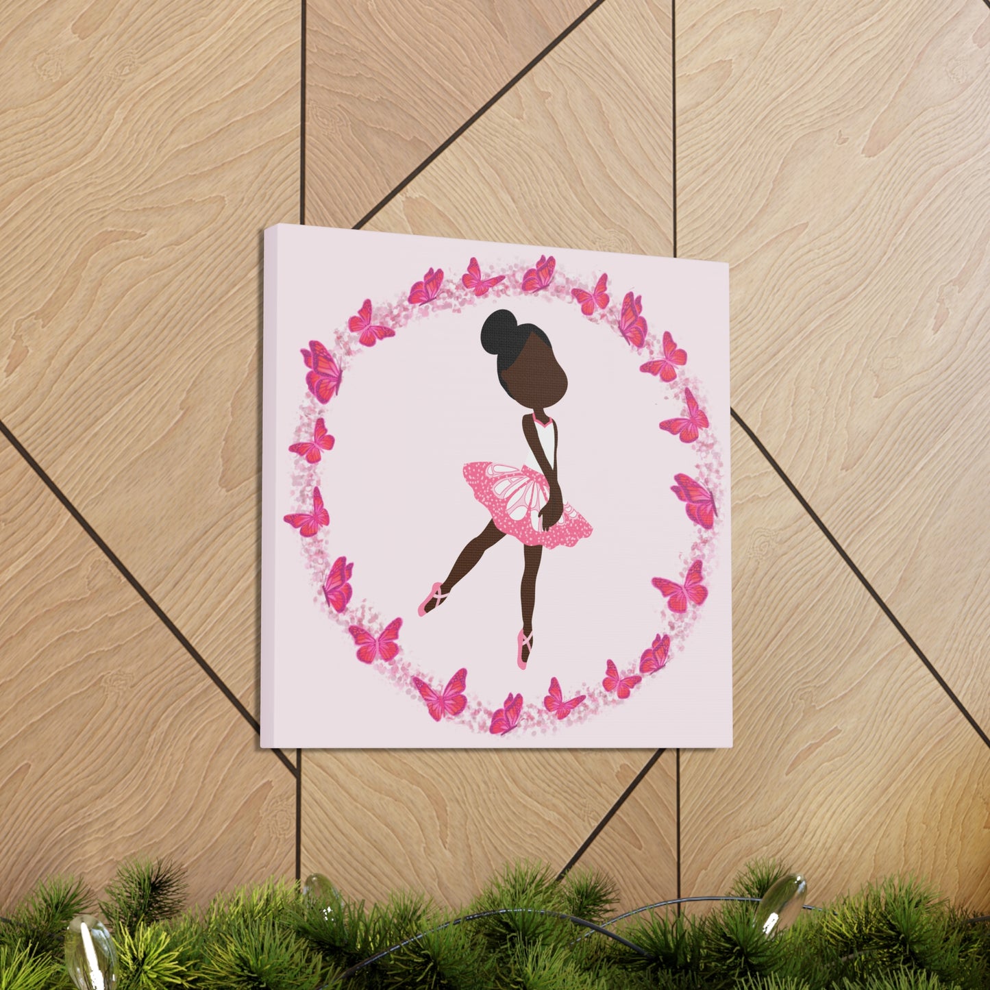Pink Fairy Ballerina Canvas Art