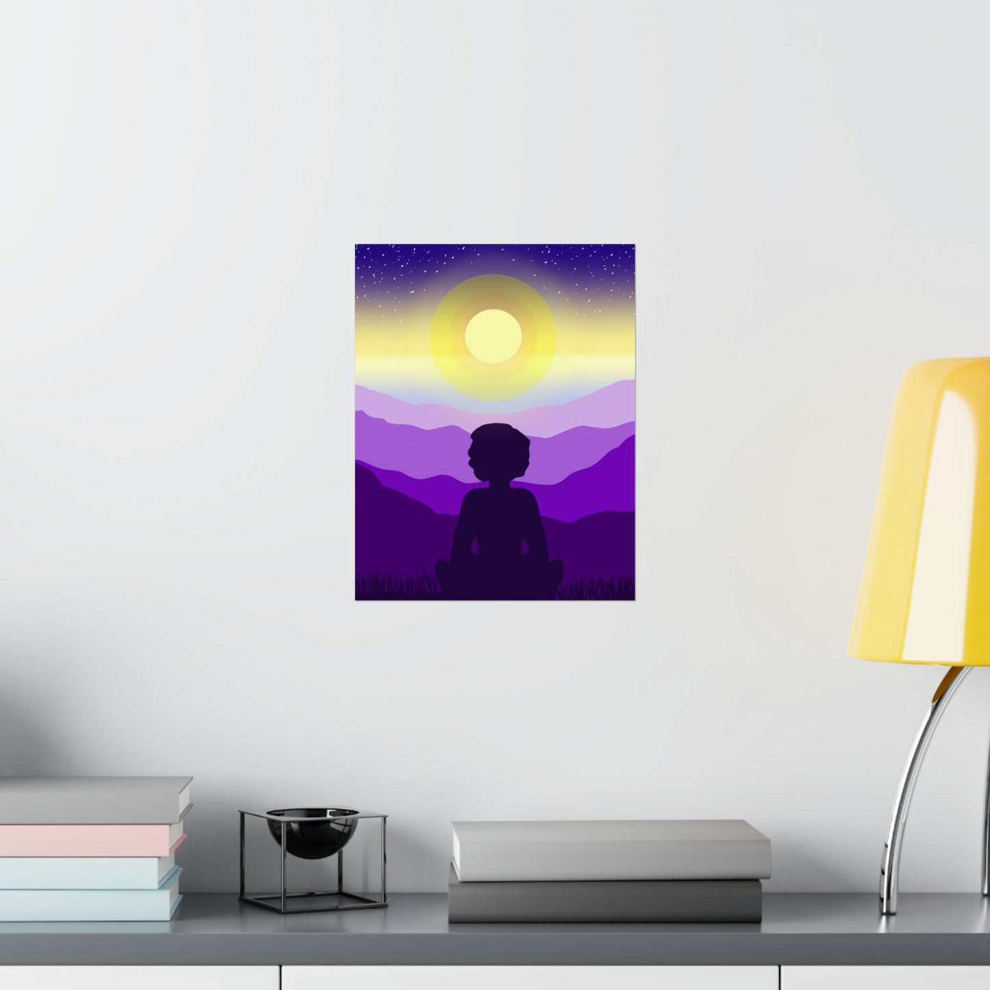 Purple Meditation Art Print