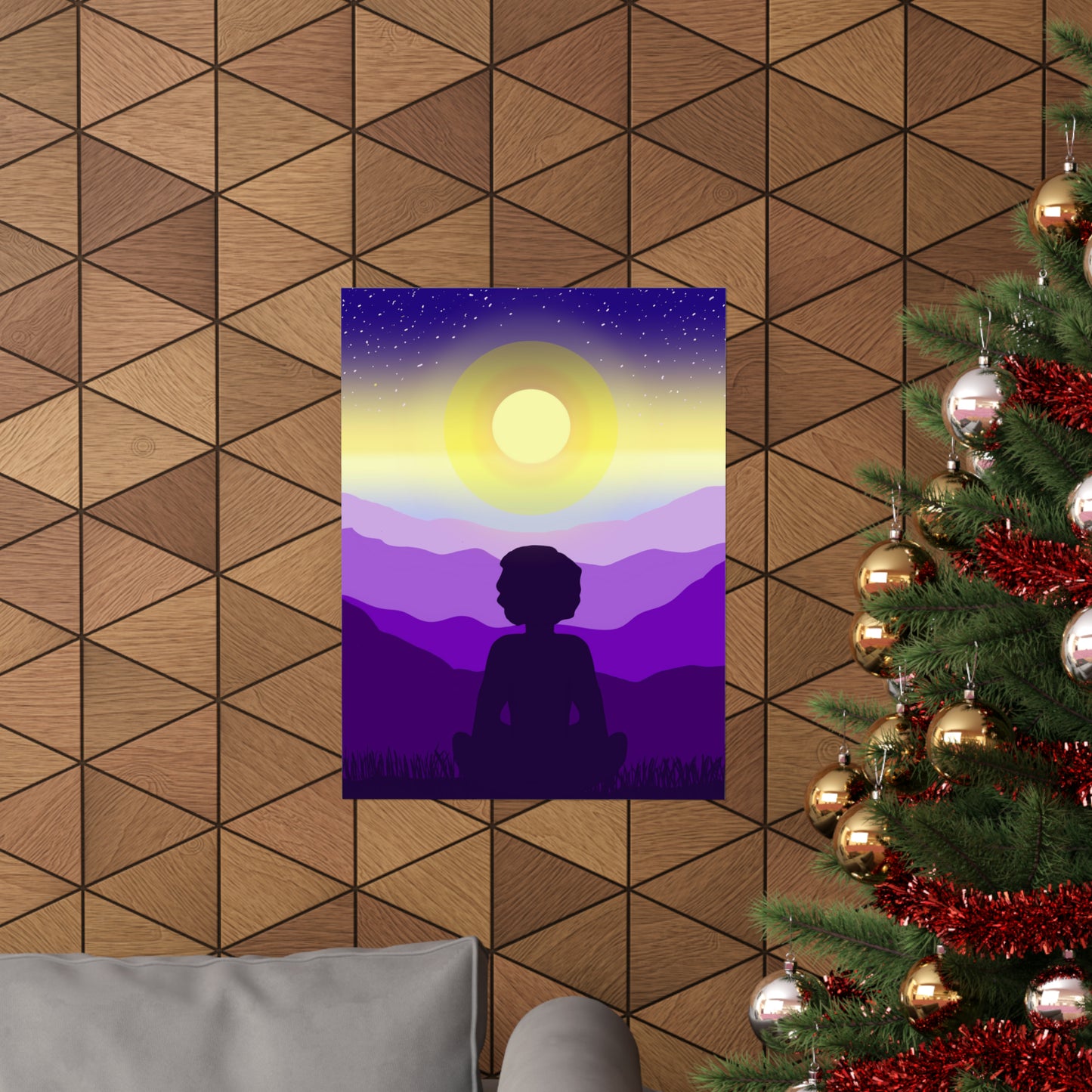 Purple Meditation Art Print