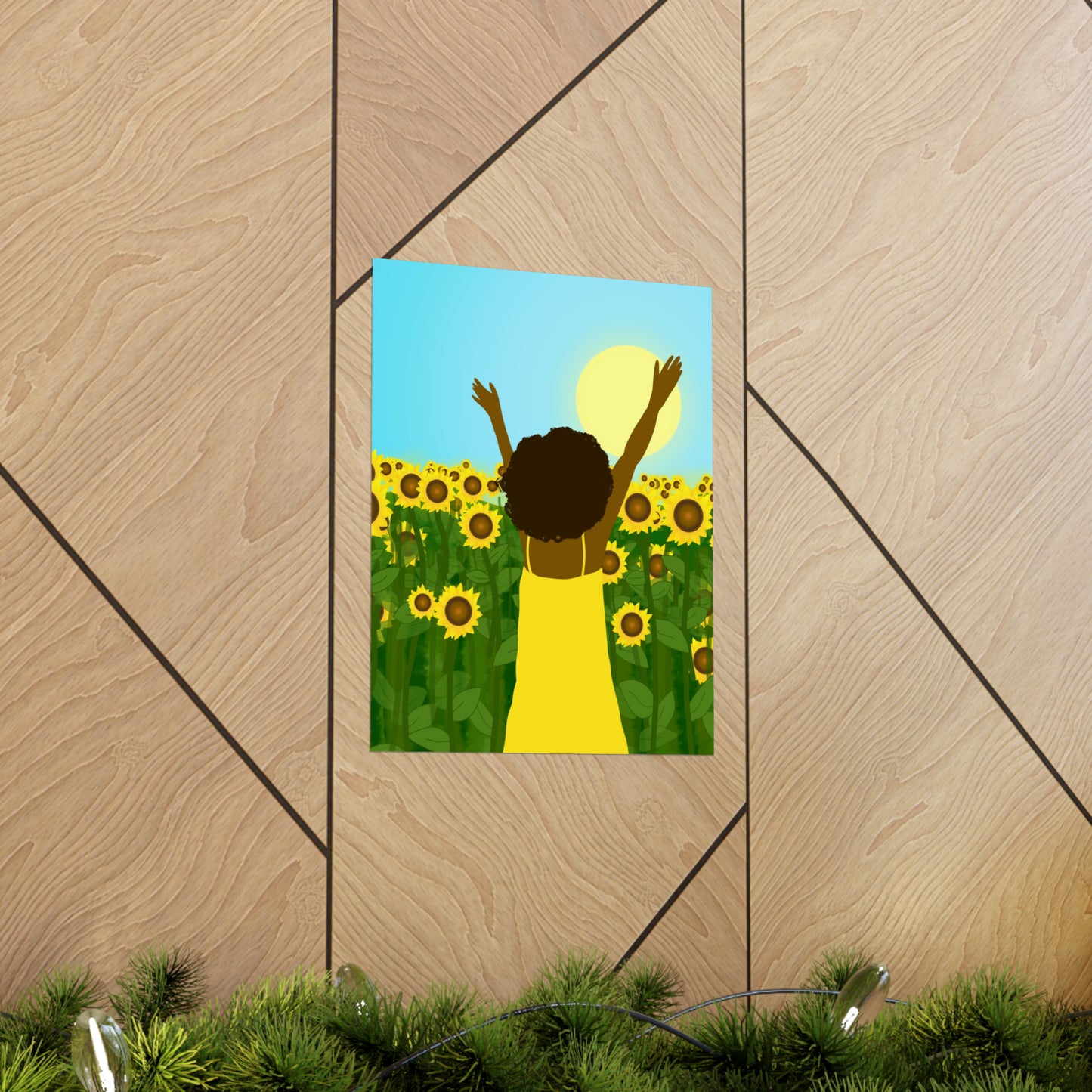 Yellow Celebration Art Print