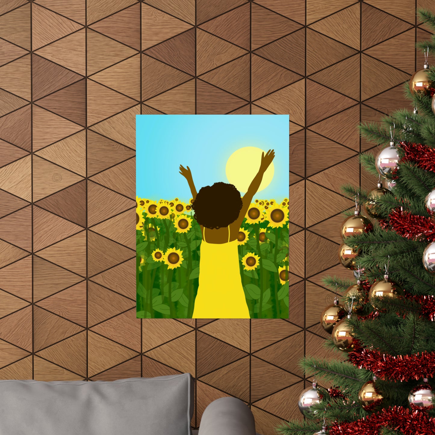 Yellow Celebration Art Print