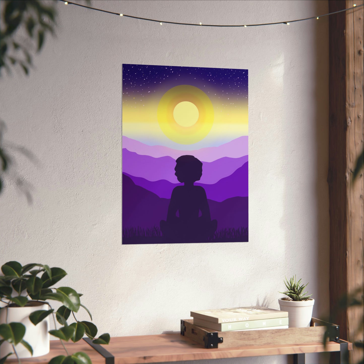 Purple Meditation Art Print