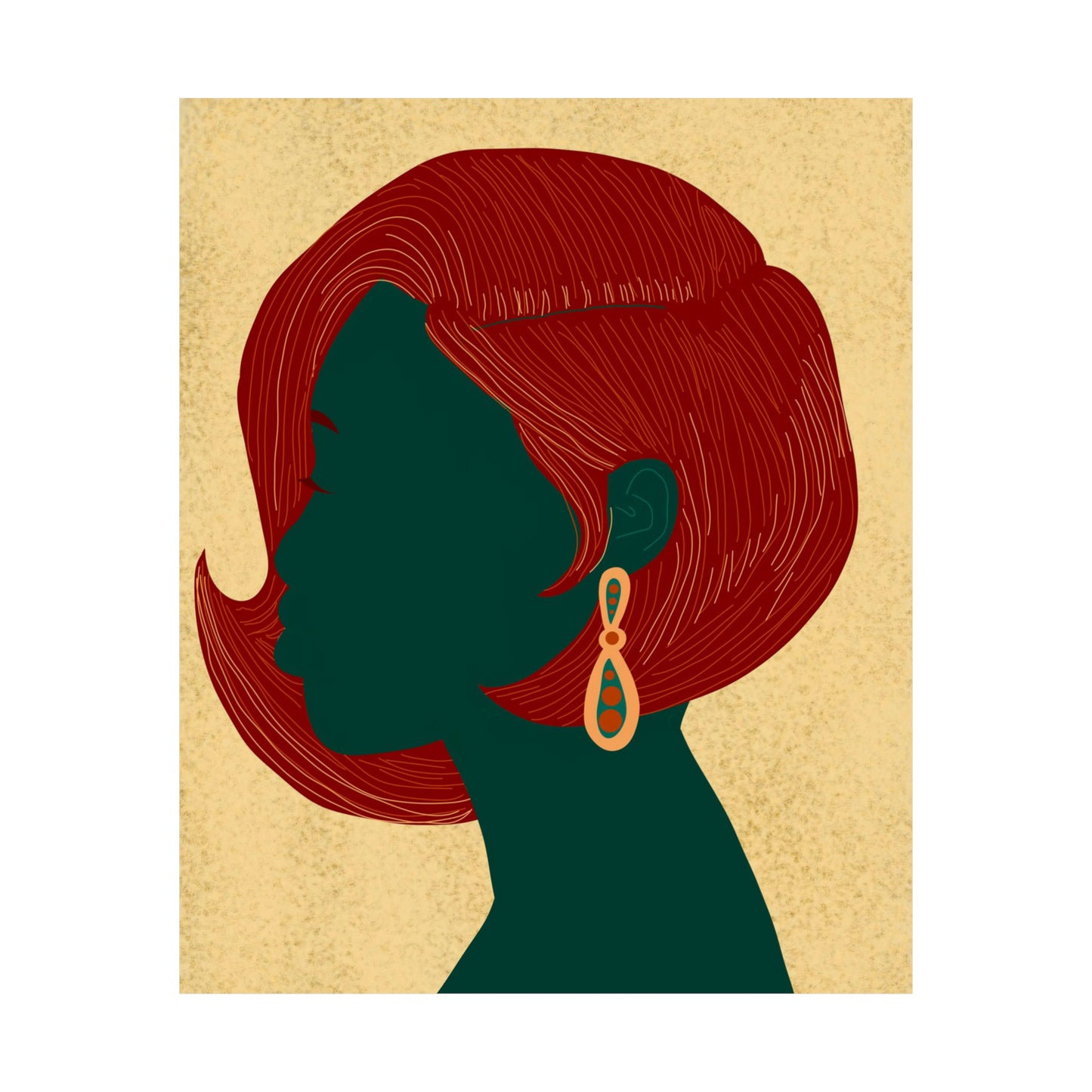 Swoop Bob Art Print (Don't Touch My Hair Collection)