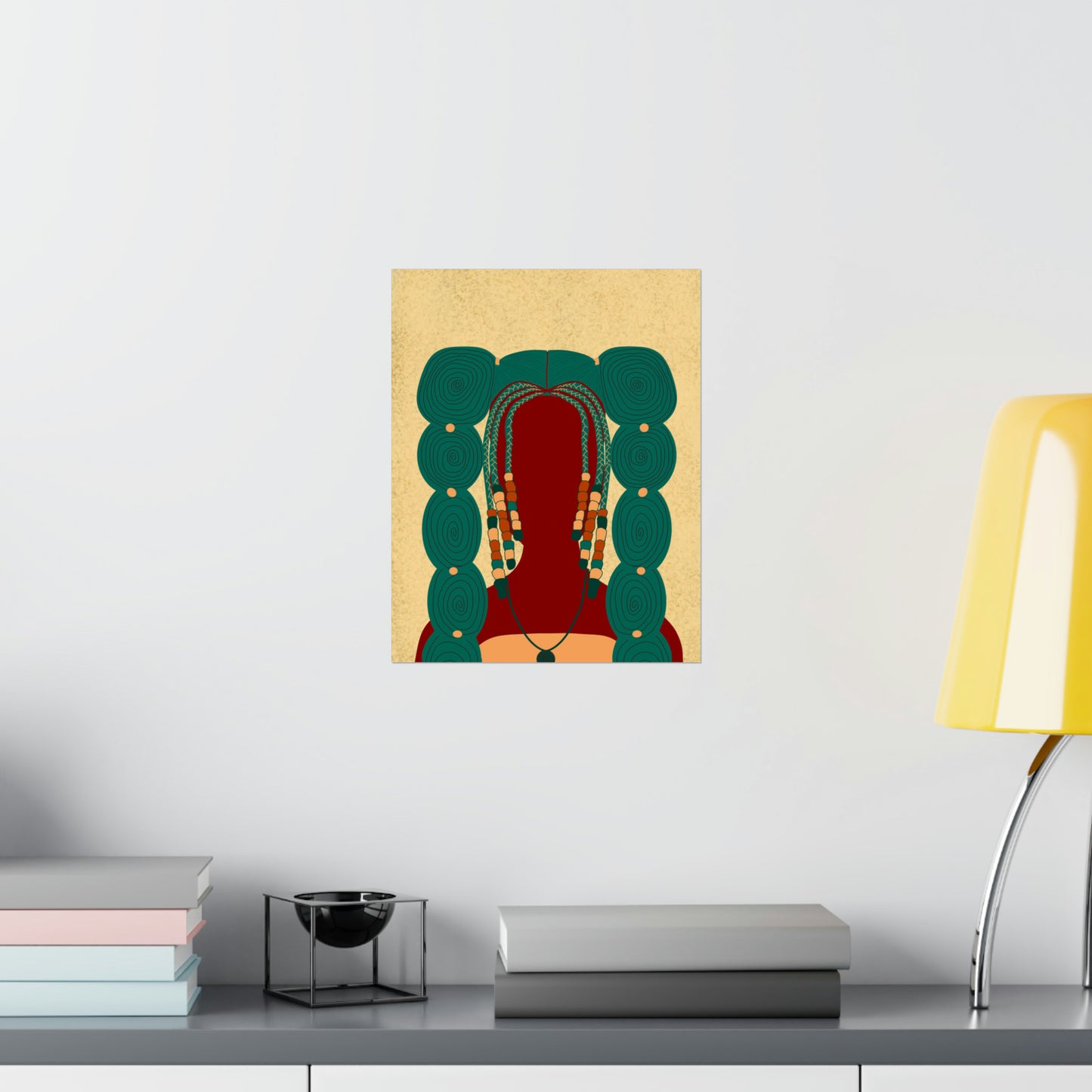 Bubble Pigtails Art Print (Don't Touch My Hair Collection)