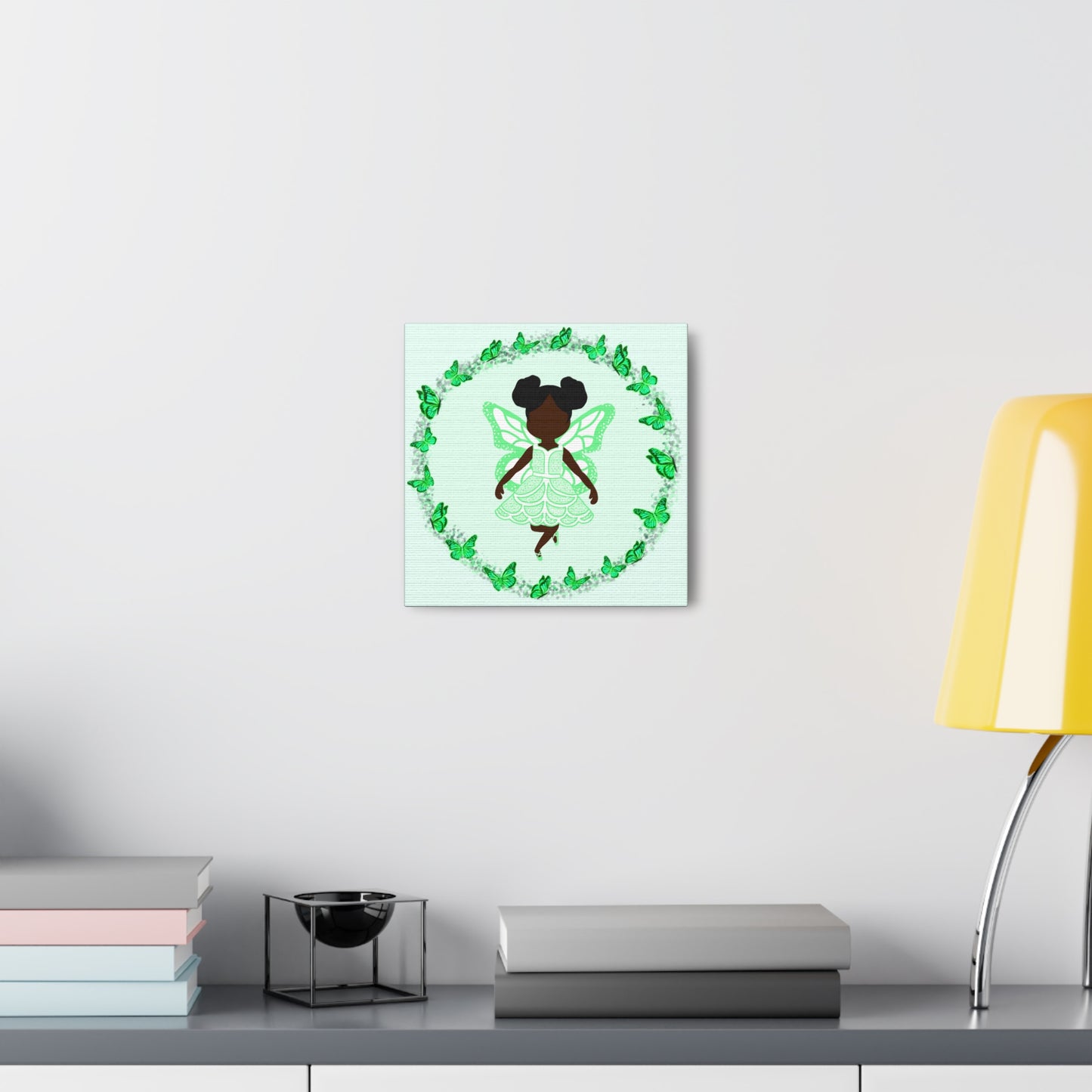 Mint Fairy Ballerina Canvas Art