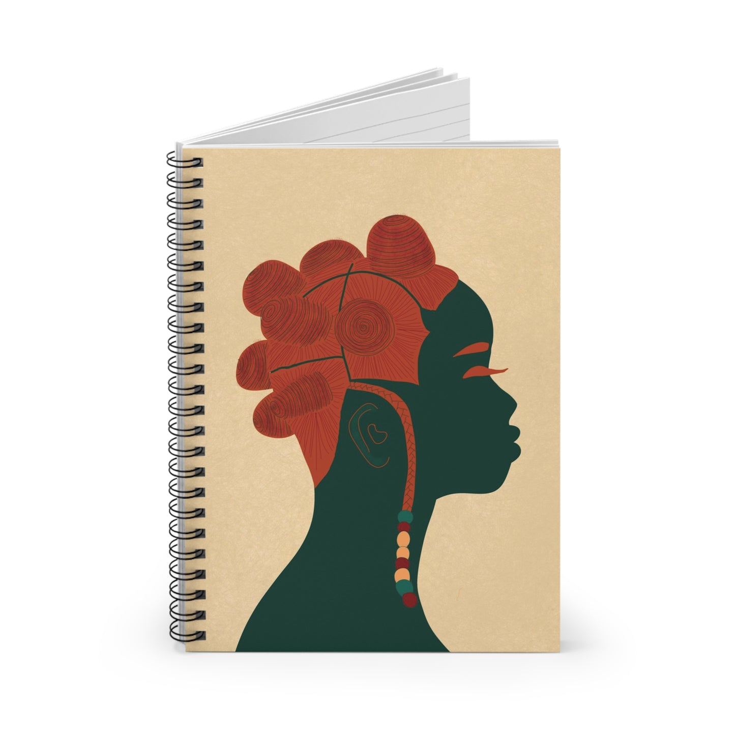 Bantu Knots Spiral Notebook - Ruled Line "Don't Touch My Hair Collection"