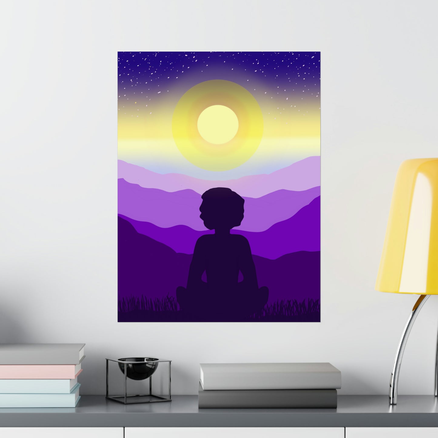 Purple Meditation Art Print
