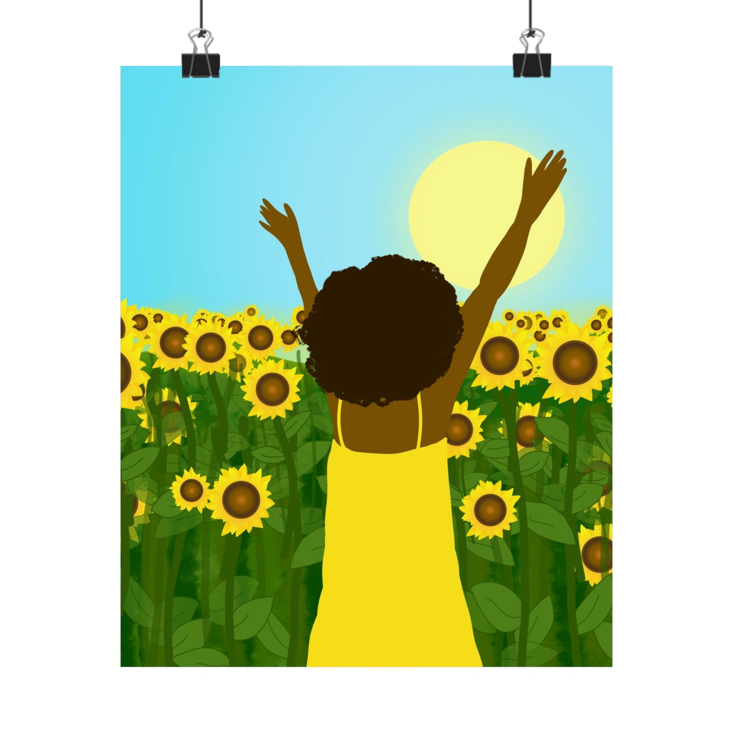 Yellow Celebration Art Print