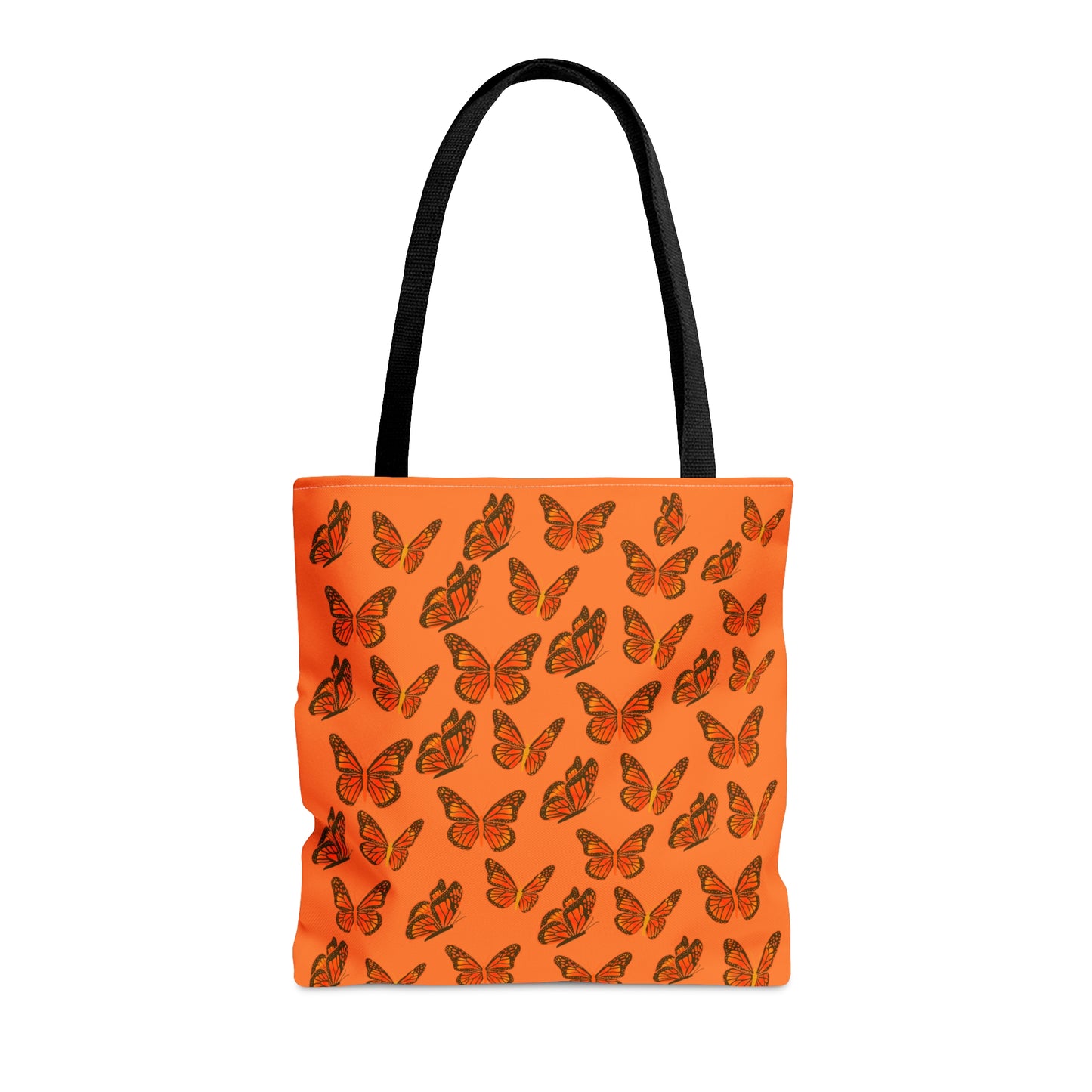 Orange Butterfly Tote Bag