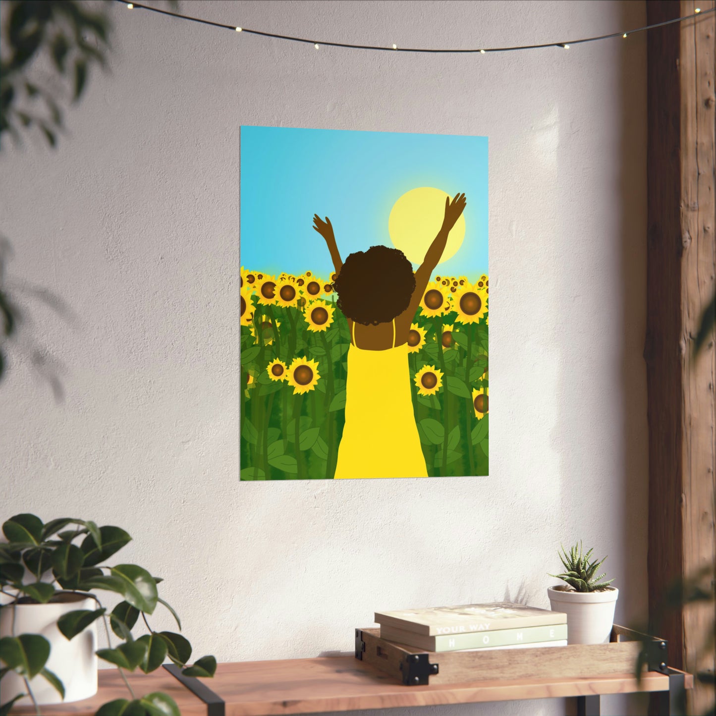Yellow Celebration Art Print