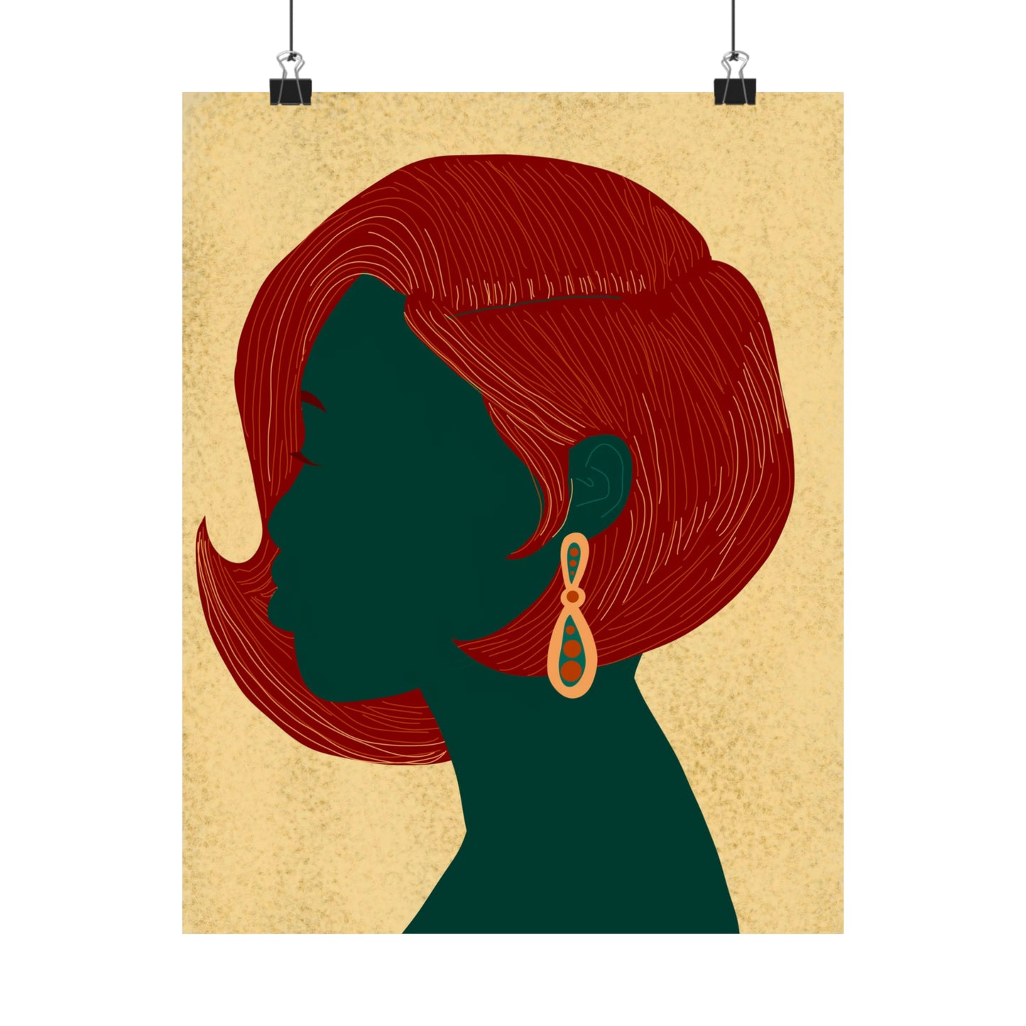 Swoop Bob Art Print (Don't Touch My Hair Collection)
