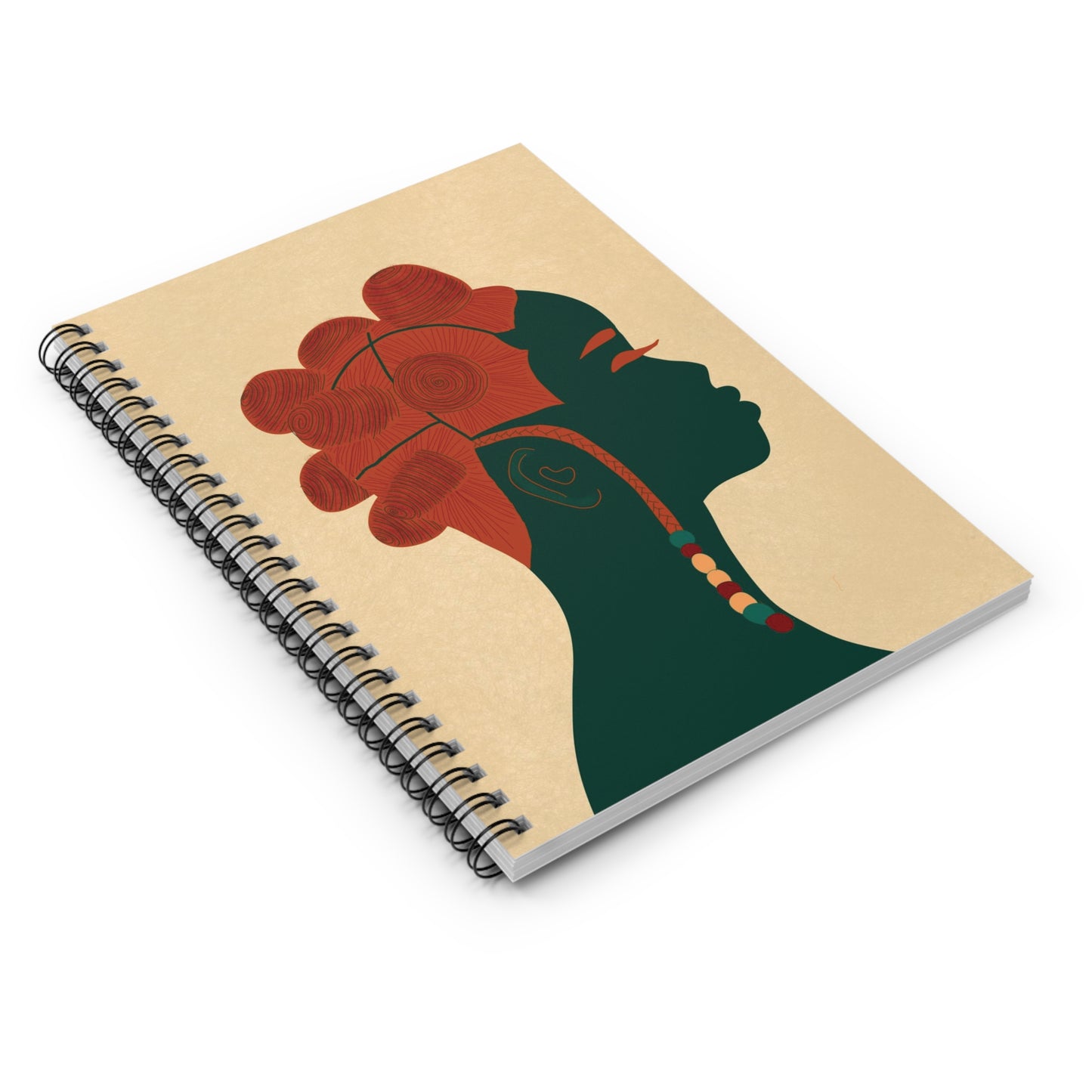 Bantu Knots Spiral Notebook - Ruled Line "Don't Touch My Hair Collection"