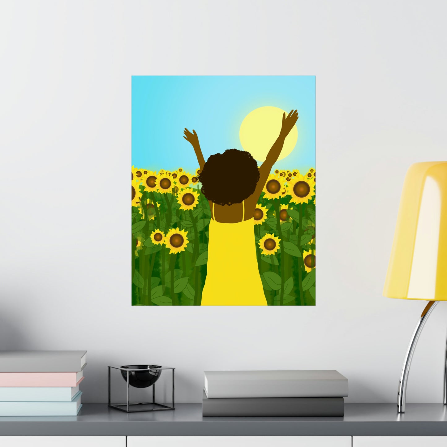 Yellow Celebration Art Print