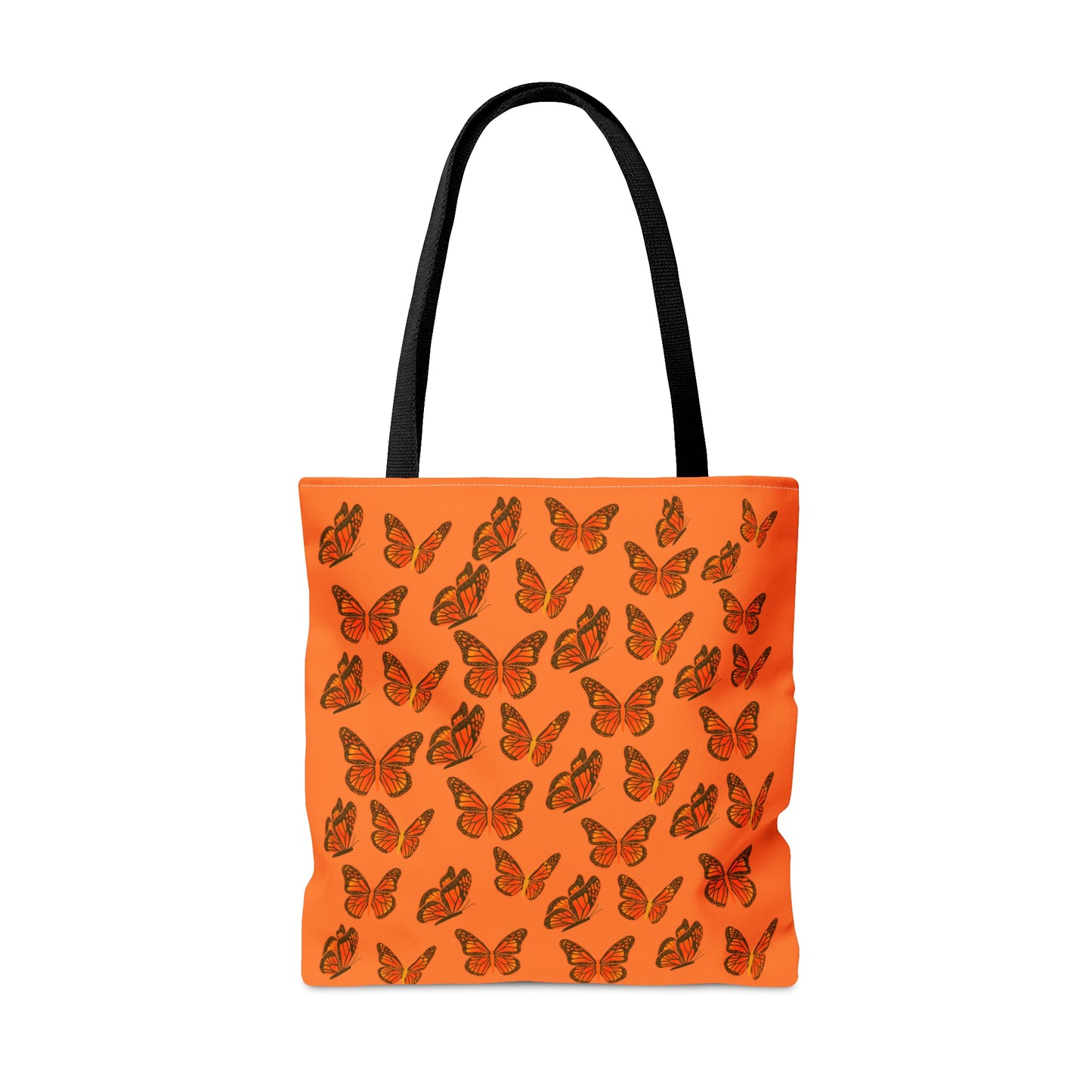 Orange Butterfly Tote Bag