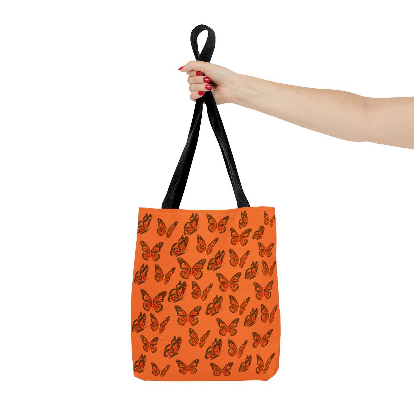 Orange Butterfly Tote Bag