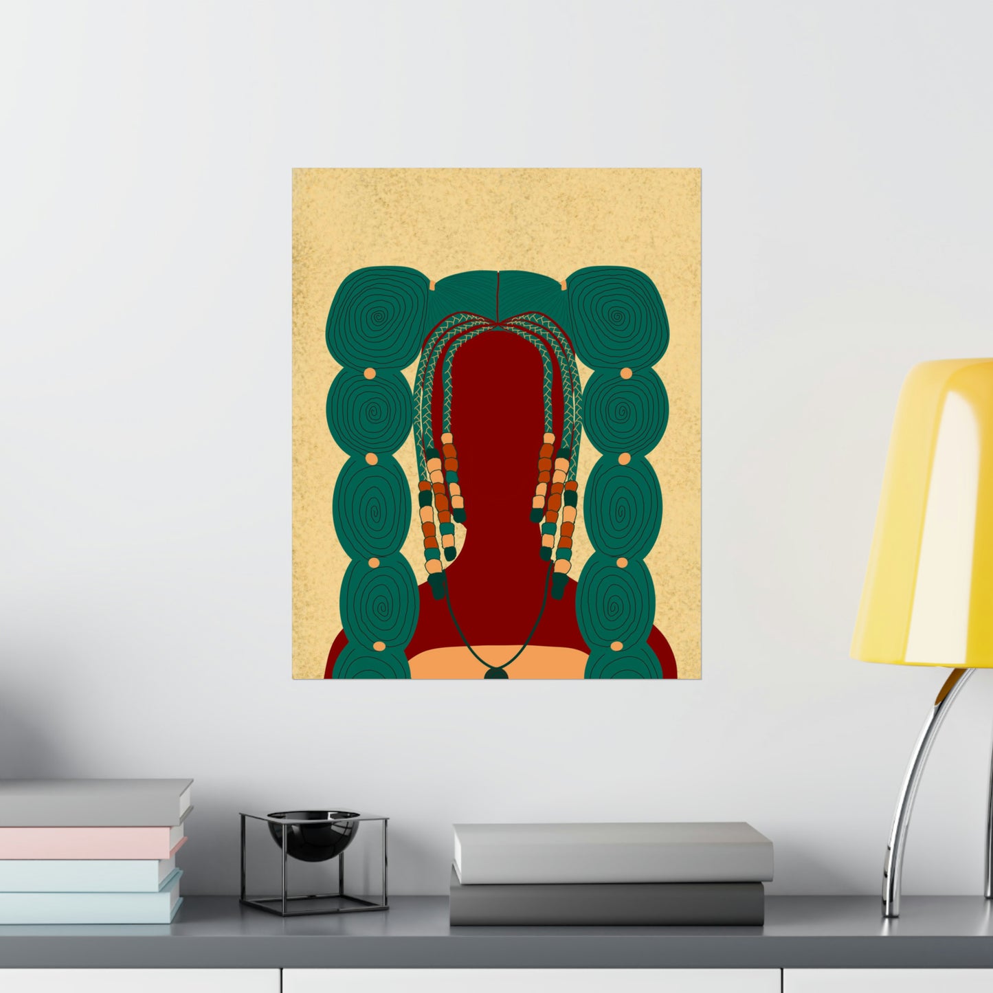 Bubble Pigtails Art Print (Don't Touch My Hair Collection)