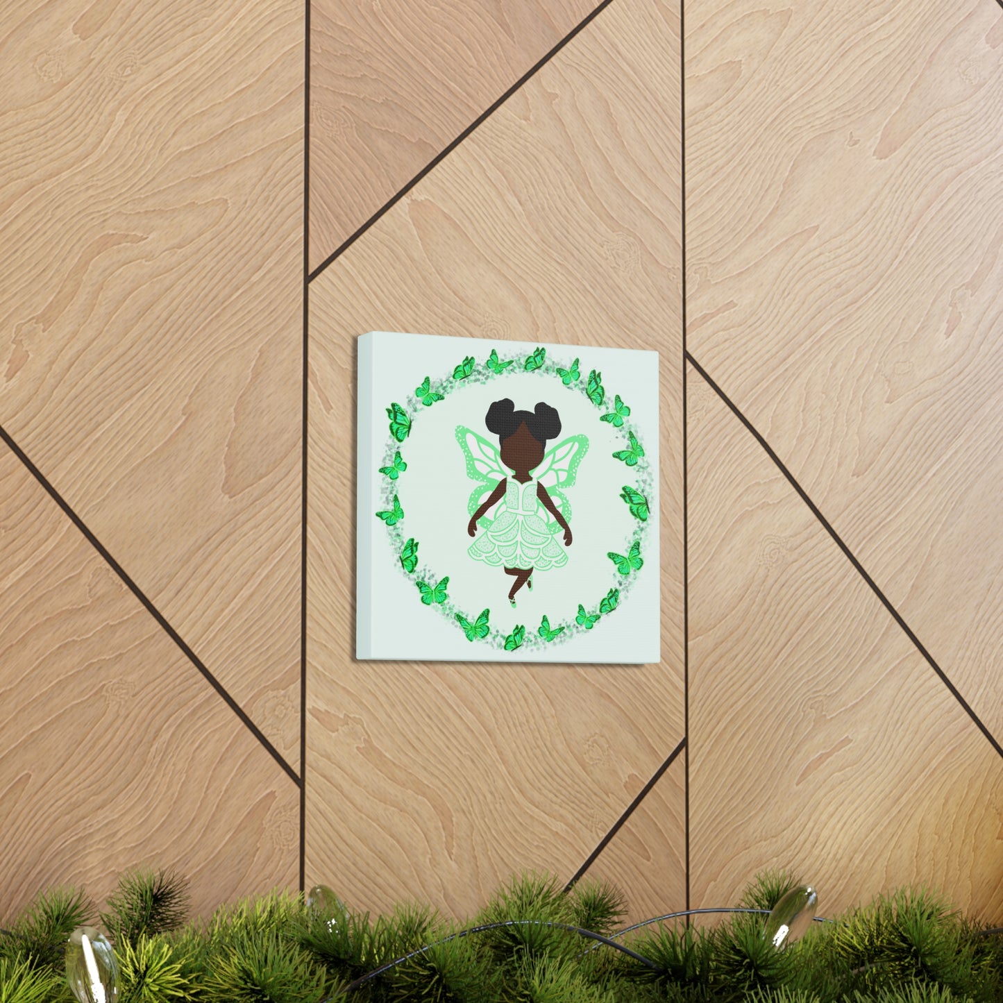 Mint Fairy Ballerina Canvas Art