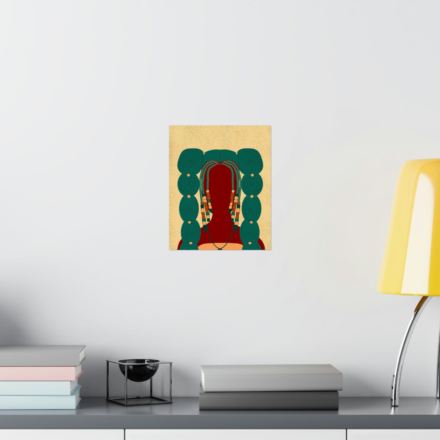 Bubble Pigtails Art Print (Don't Touch My Hair Collection)