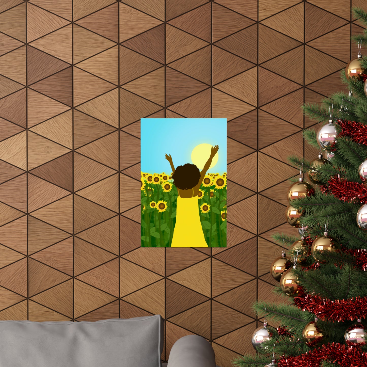 Yellow Celebration Art Print