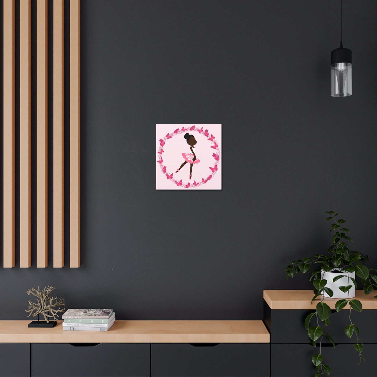 Pink Fairy Ballerina Canvas Art