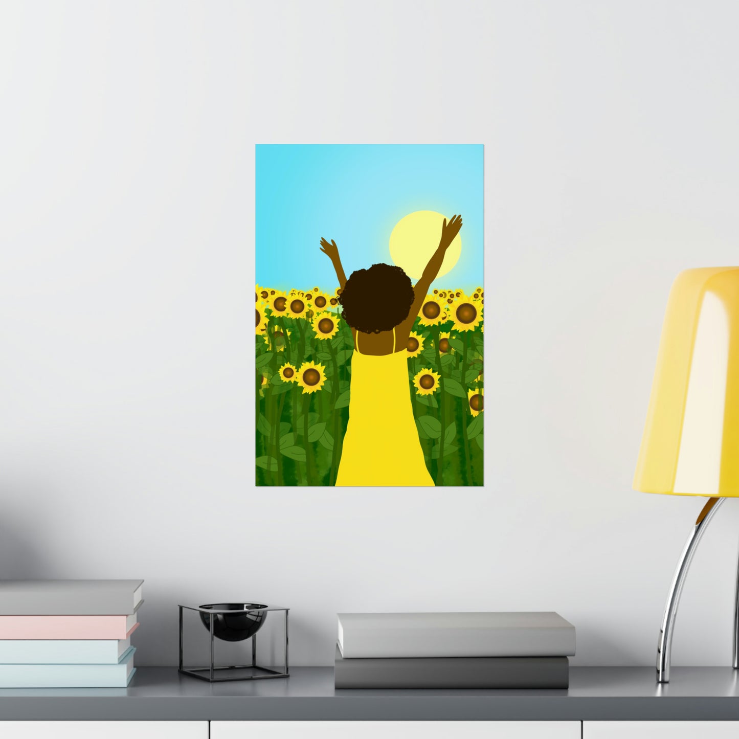 Yellow Celebration Art Print