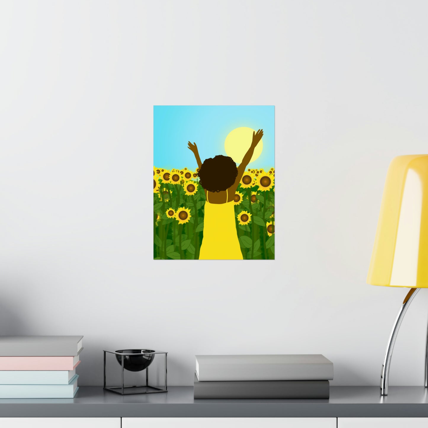 Yellow Celebration Art Print