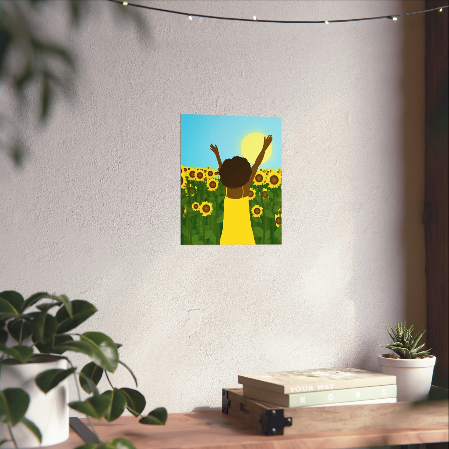 Yellow Celebration Art Print