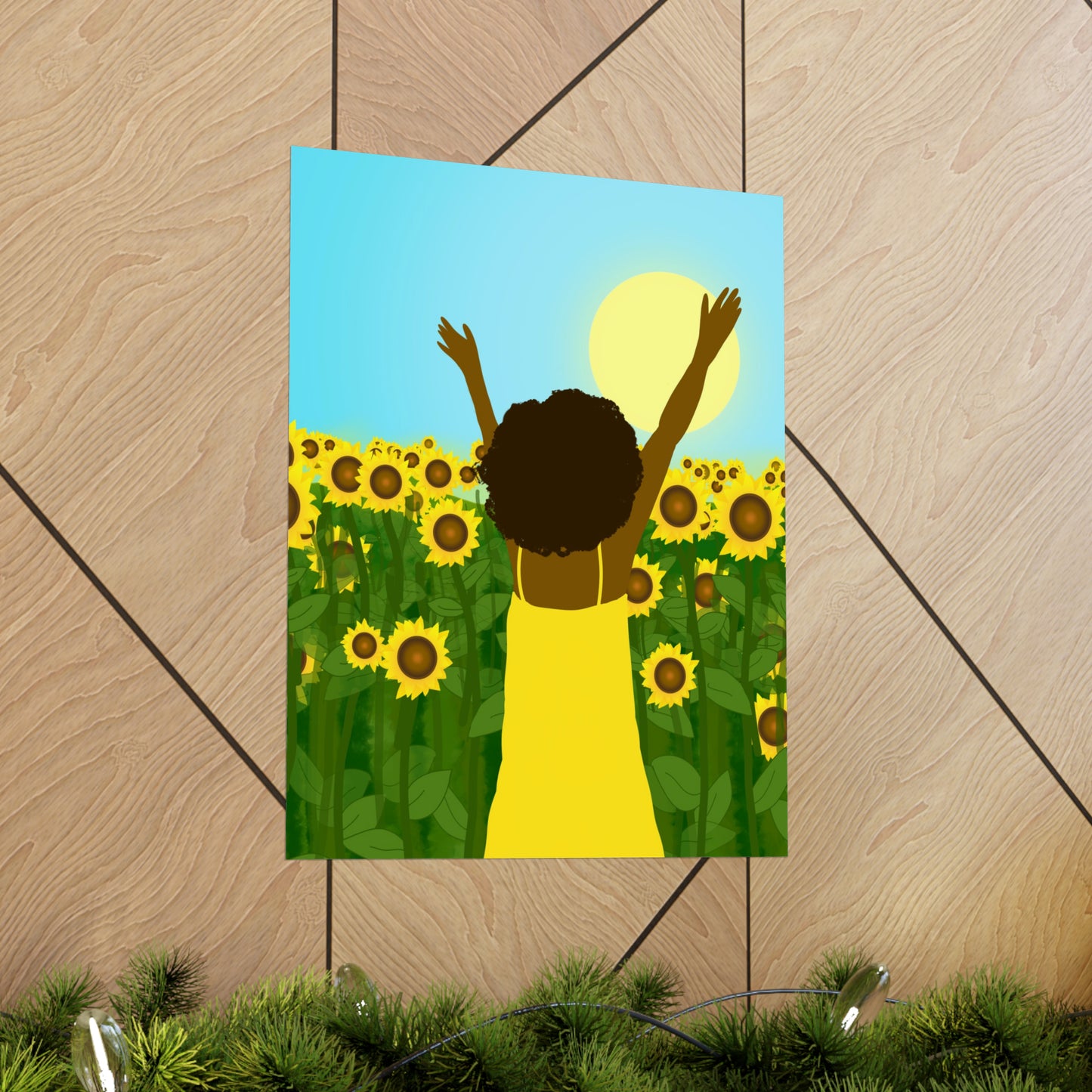 Yellow Celebration Art Print
