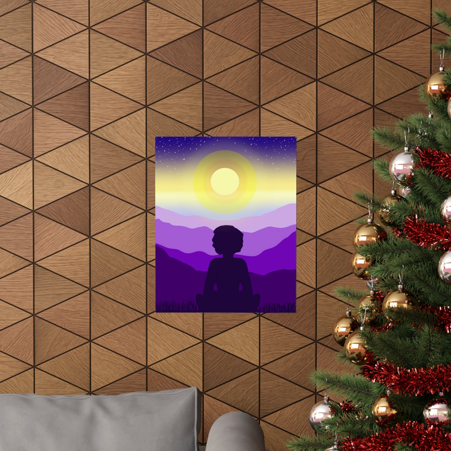Purple Meditation Art Print