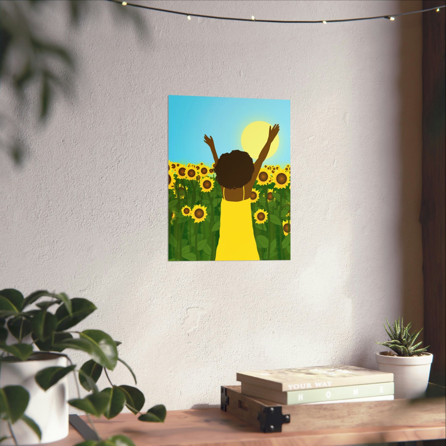 Yellow Celebration Art Print