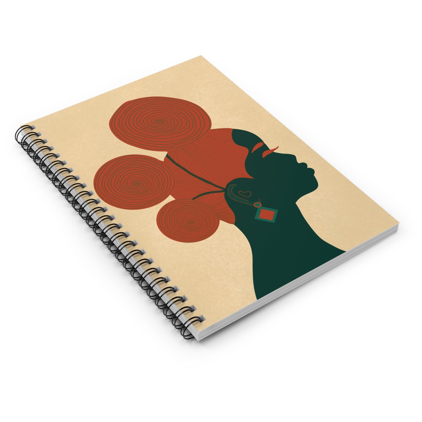 Three Buns Spiral Notebook - Ruled Line "Don't Touch My Hair Collection"