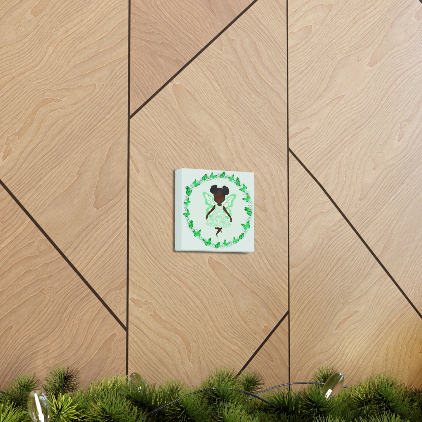 Mint Fairy Ballerina Canvas Art