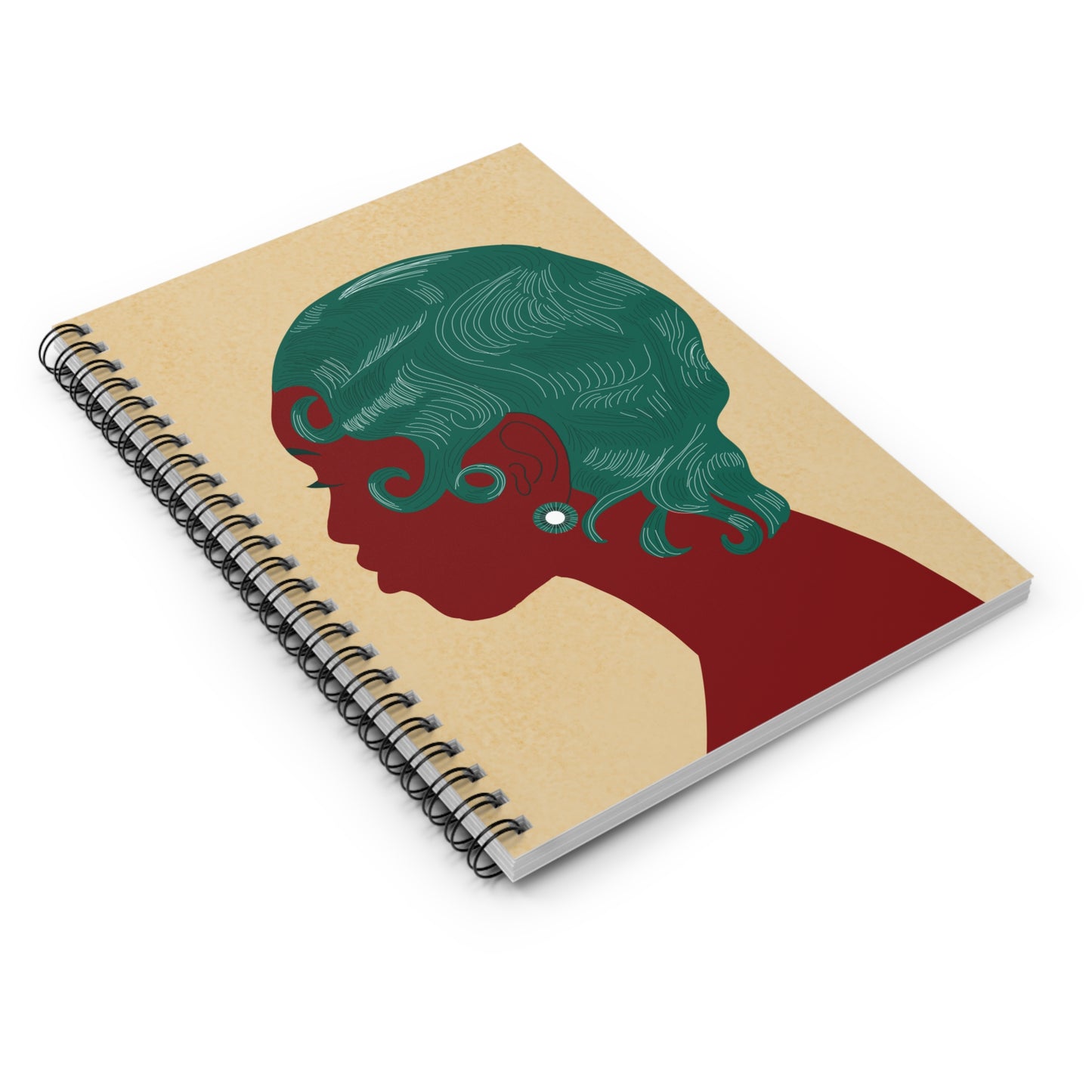 Finger Waves Spiral Notebook - Ruled Line "Don't Touch My Hair Collection"