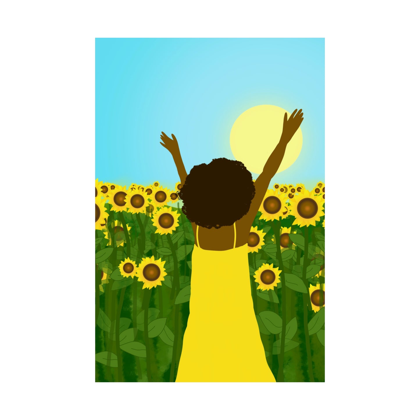 Yellow Celebration Art Print