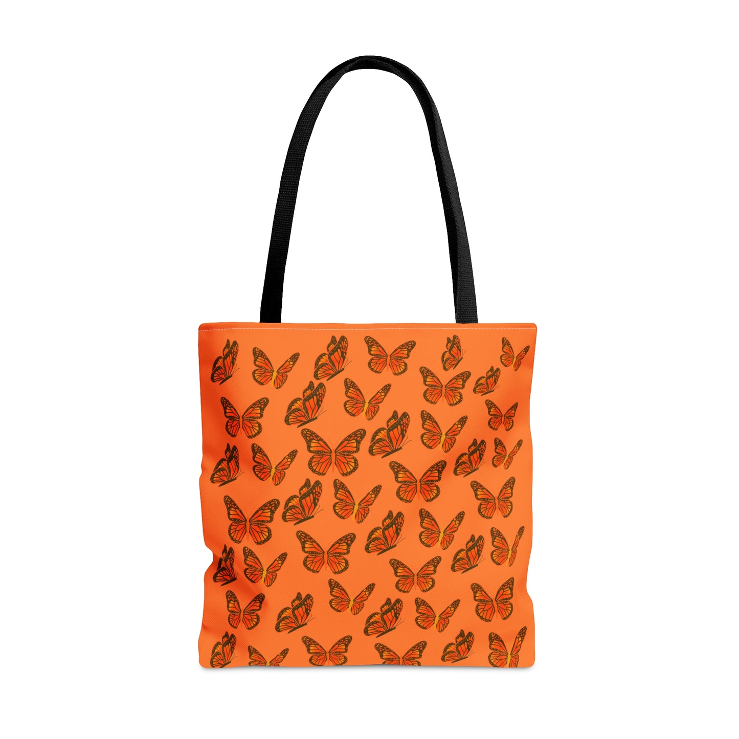 Orange Butterfly Tote Bag