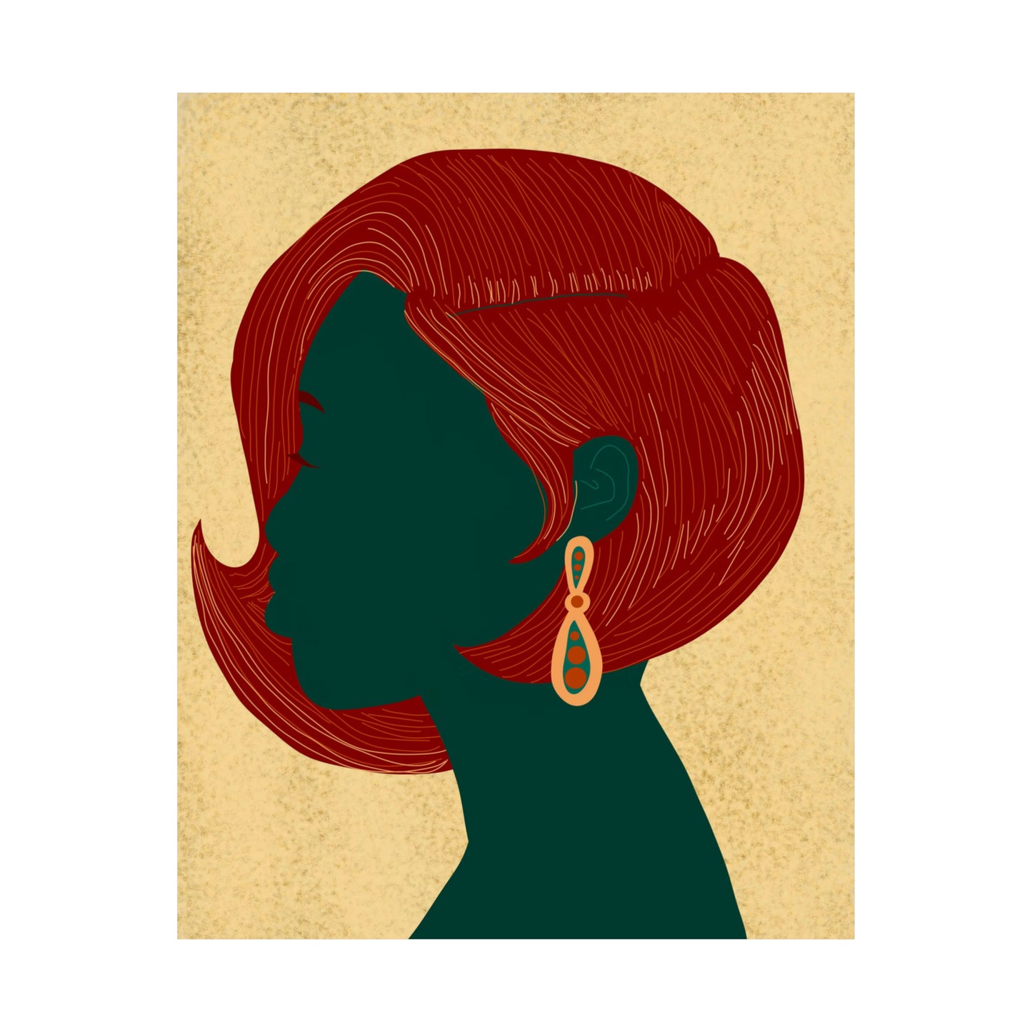 Swoop Bob Art Print (Don't Touch My Hair Collection)