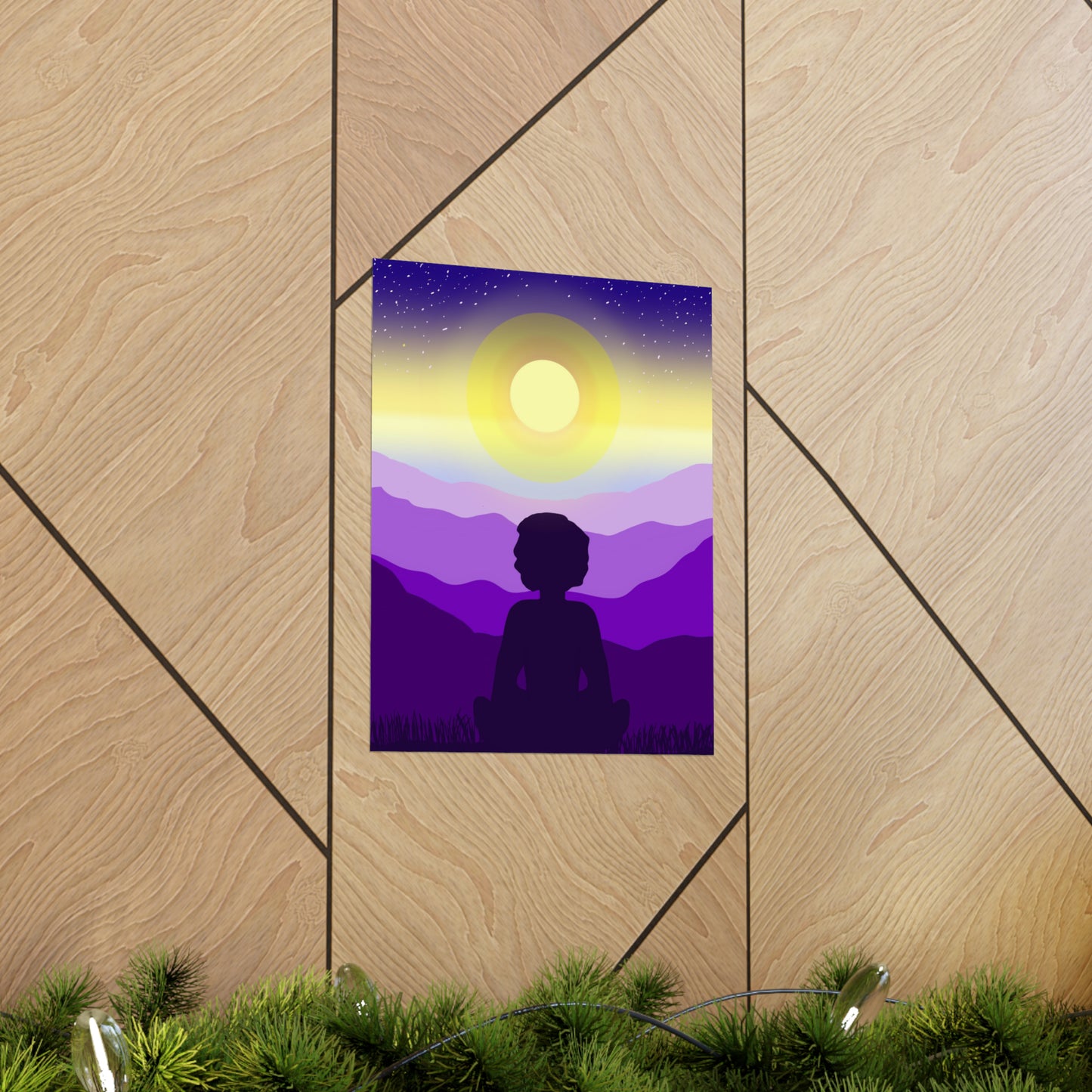 Purple Meditation Art Print