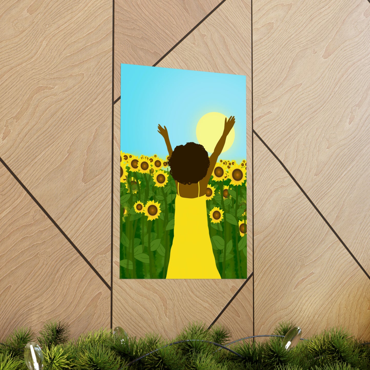Yellow Celebration Art Print