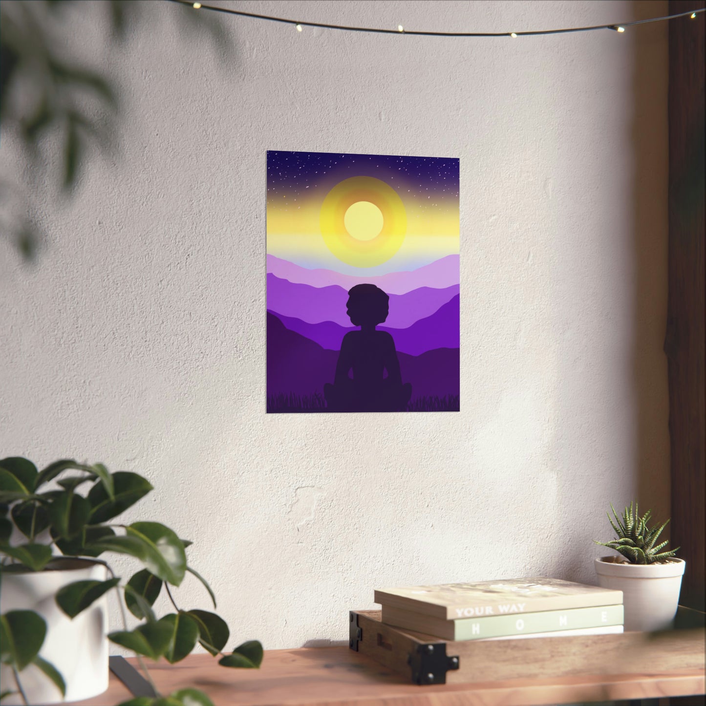 Purple Meditation Art Print