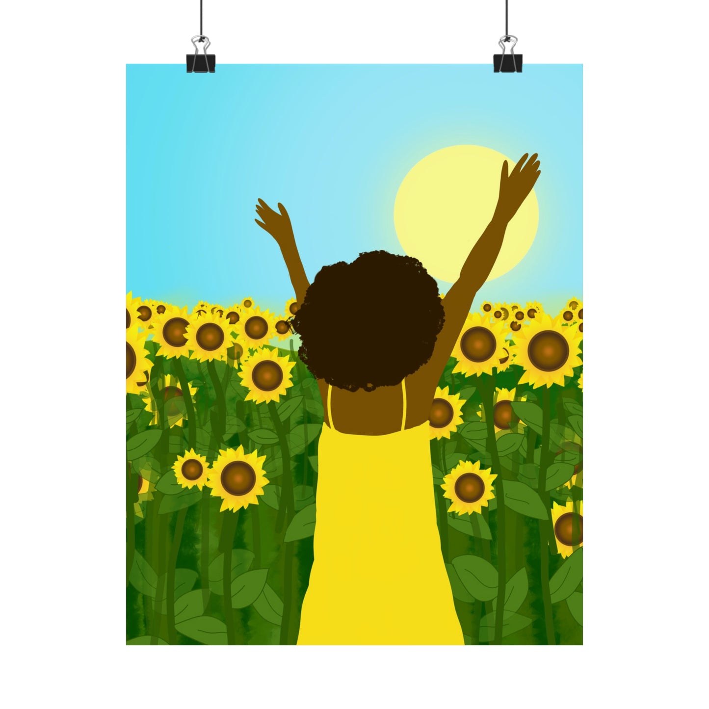 Yellow Celebration Art Print