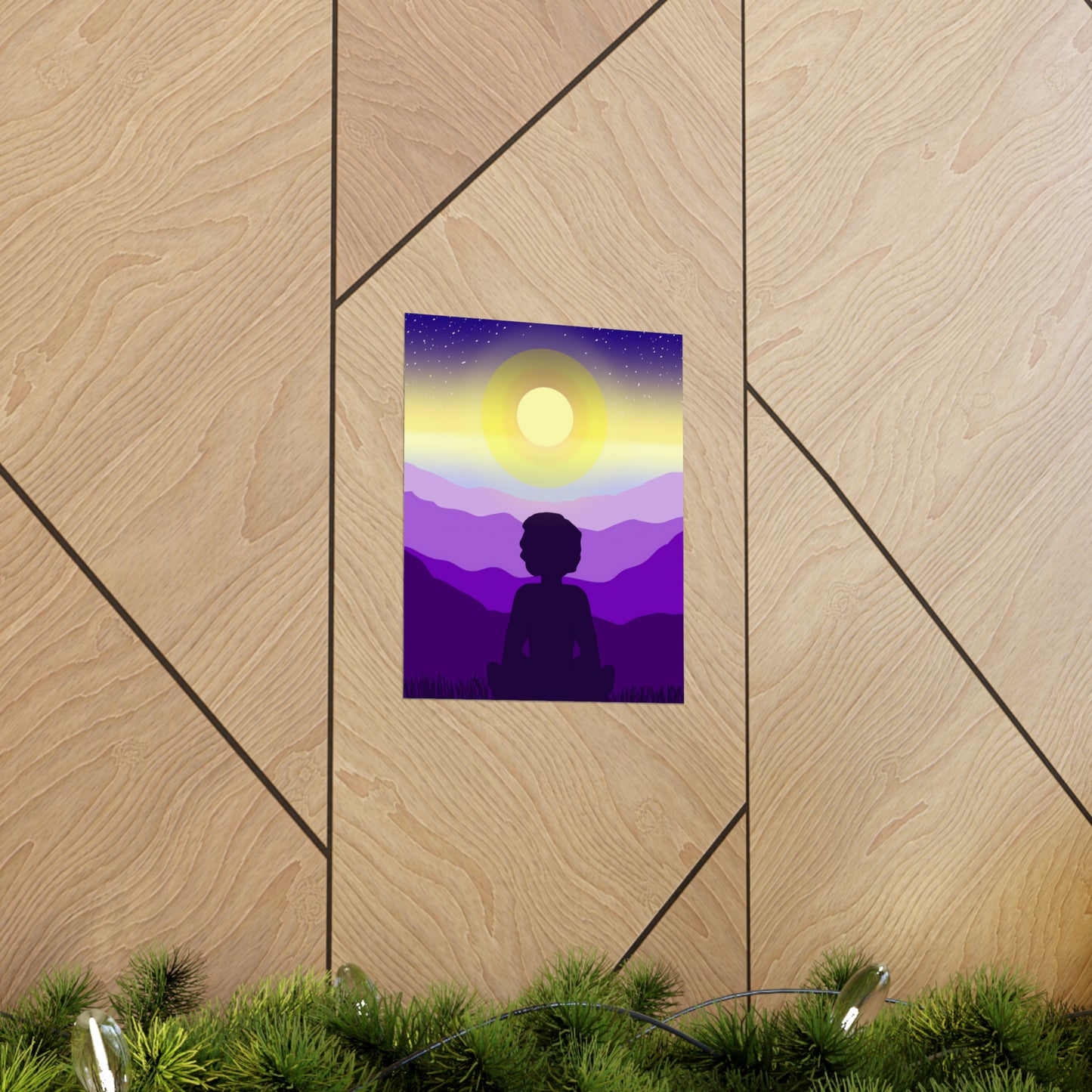 Purple Meditation Art Print