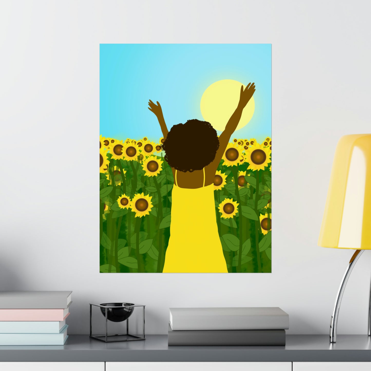 Yellow Celebration Art Print