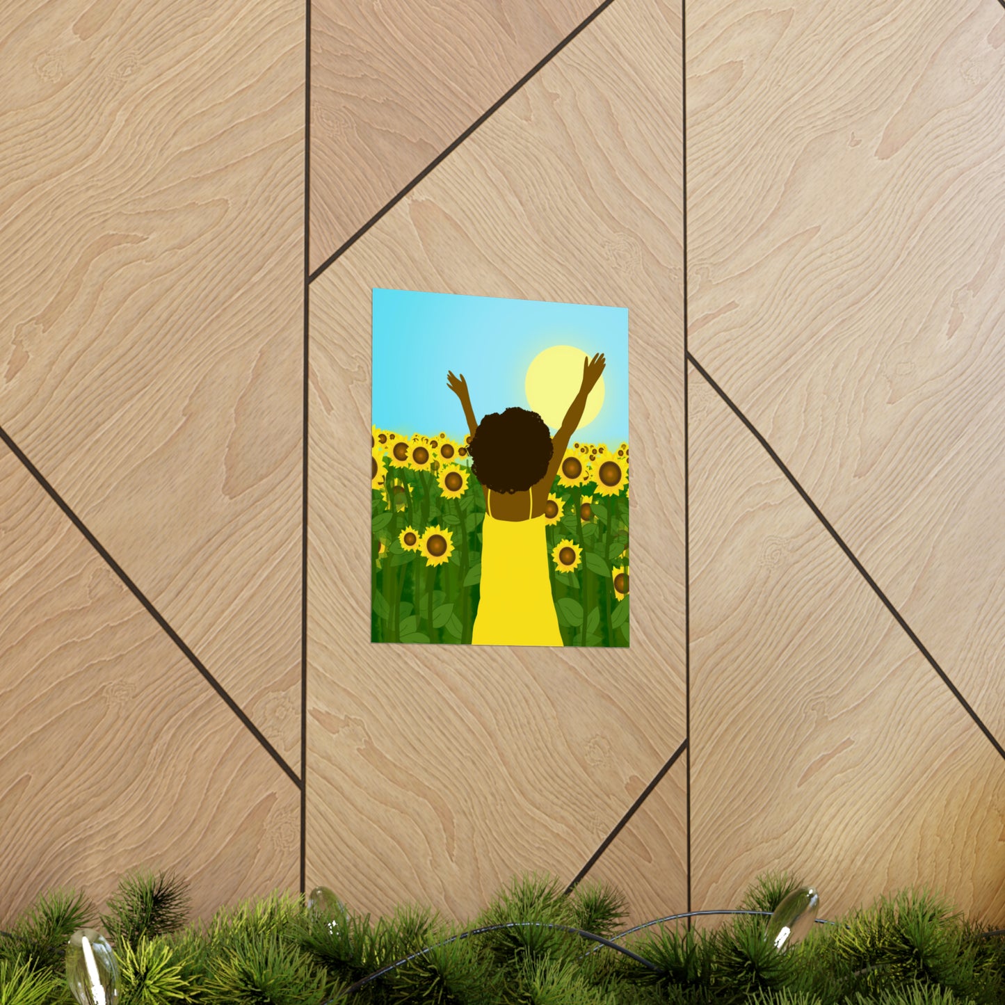 Yellow Celebration Art Print