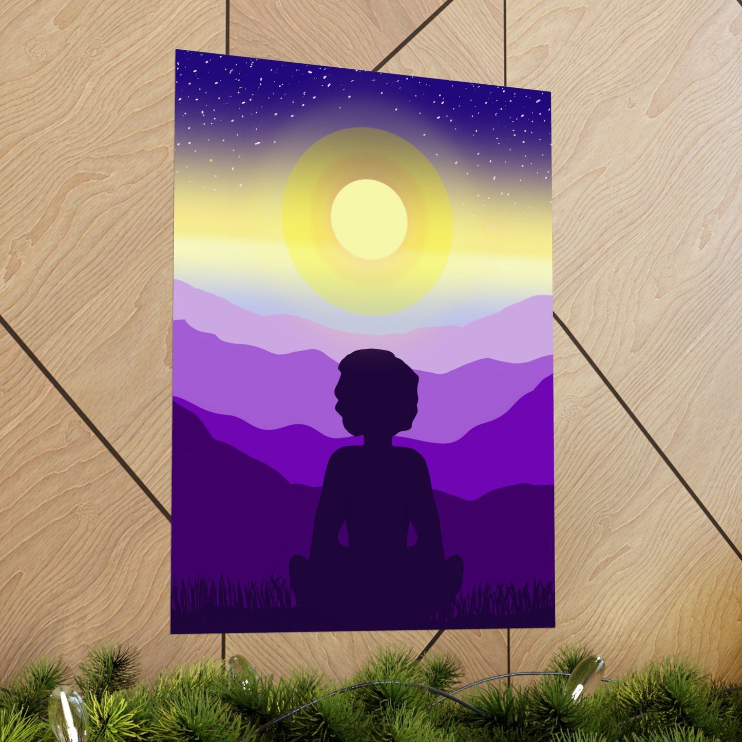 Purple Meditation Art Print