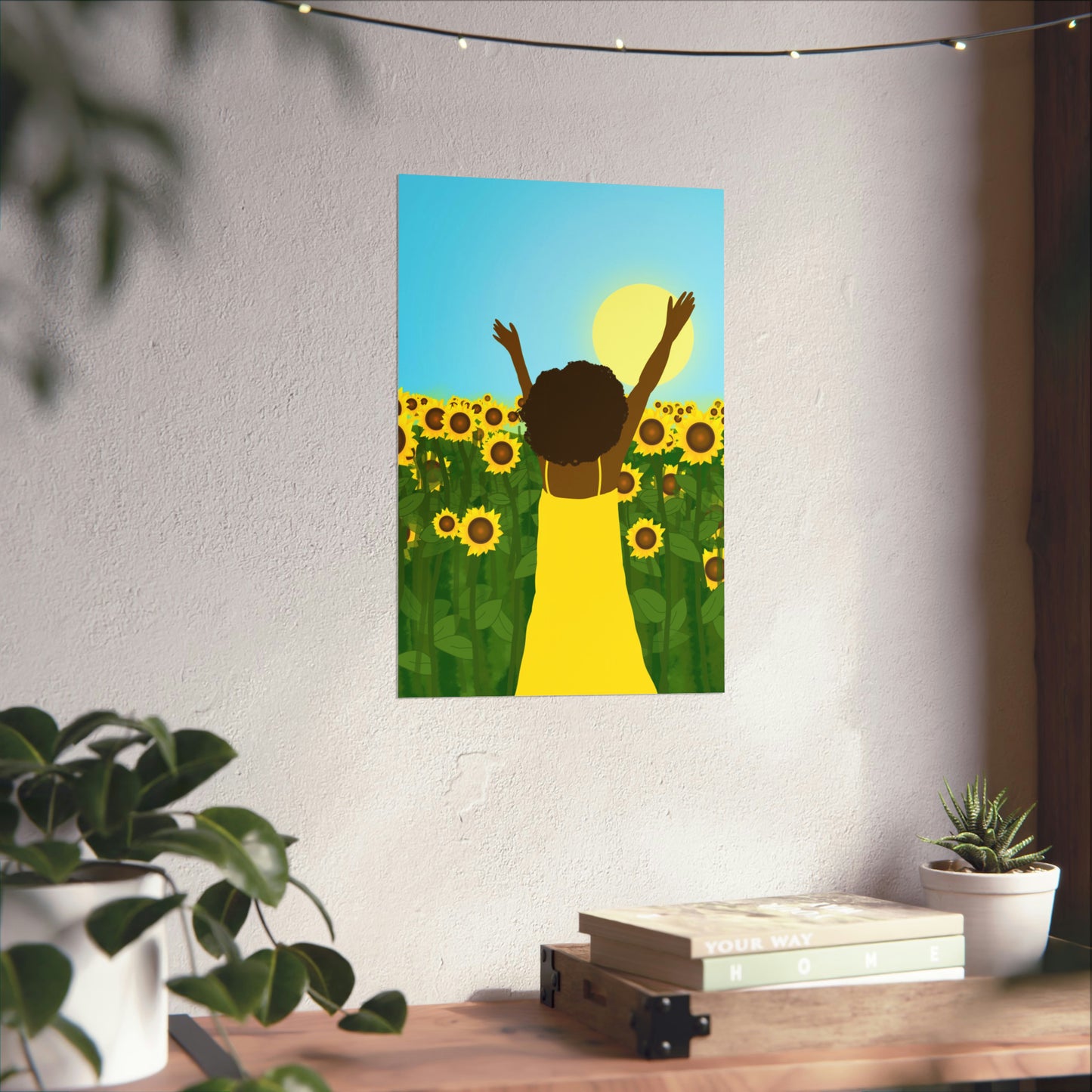 Yellow Celebration Art Print