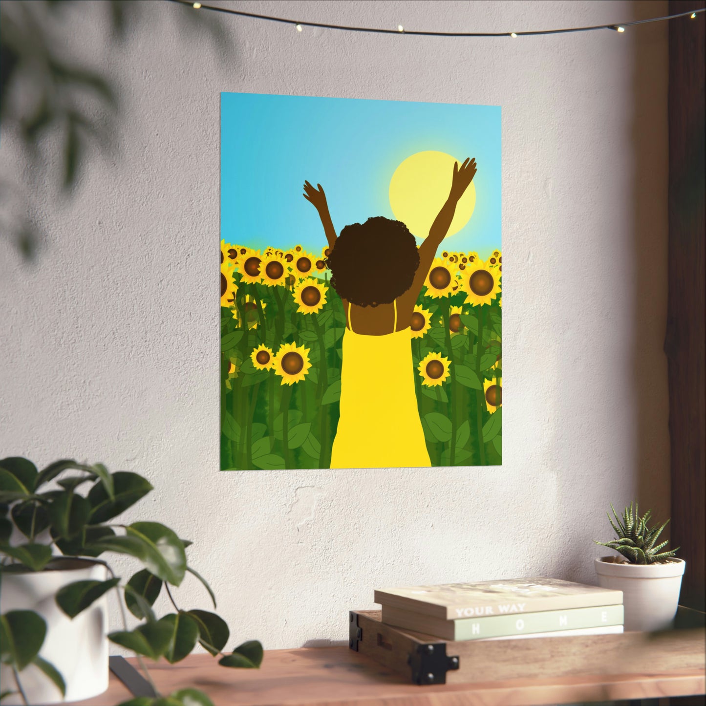Yellow Celebration Art Print