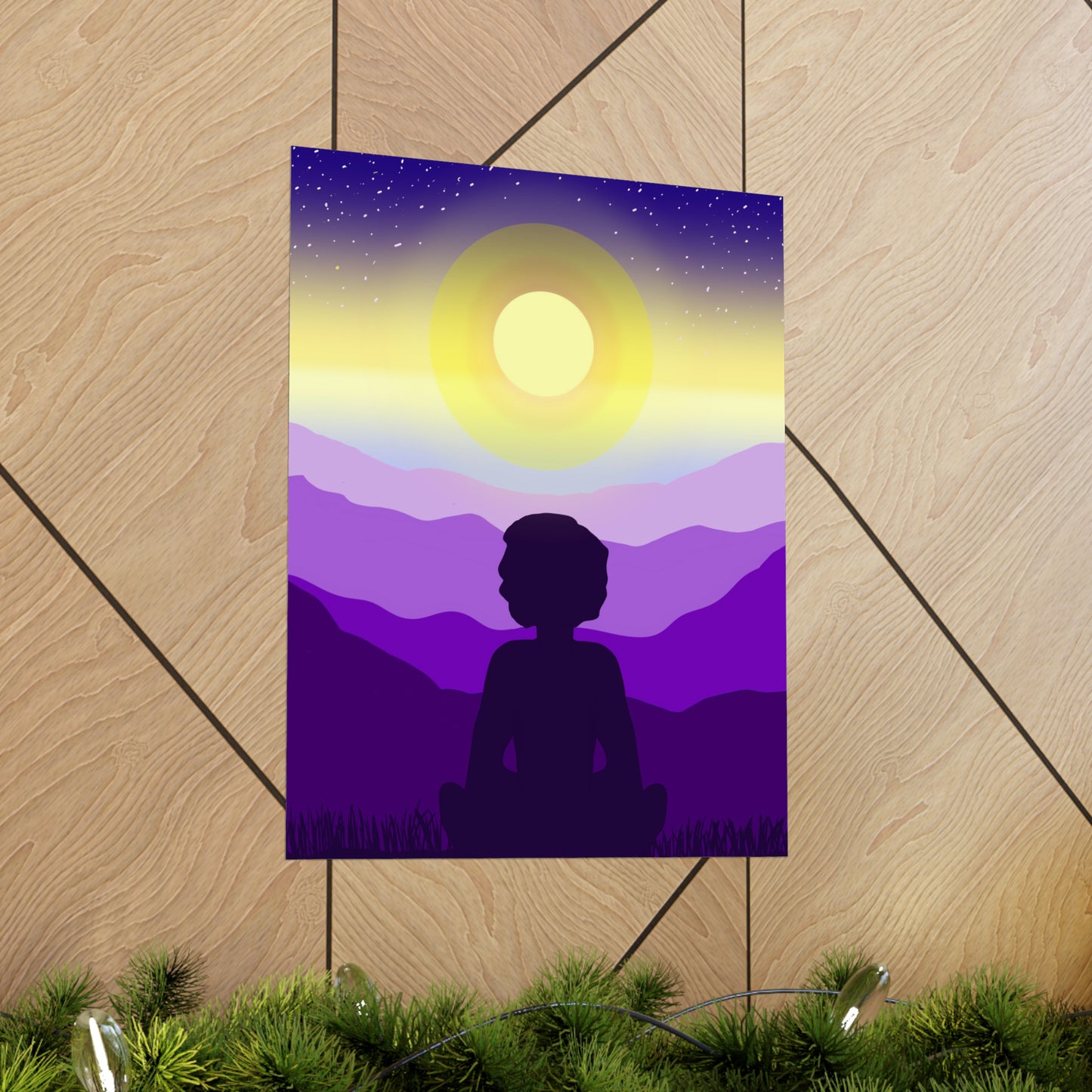Purple Meditation Art Print