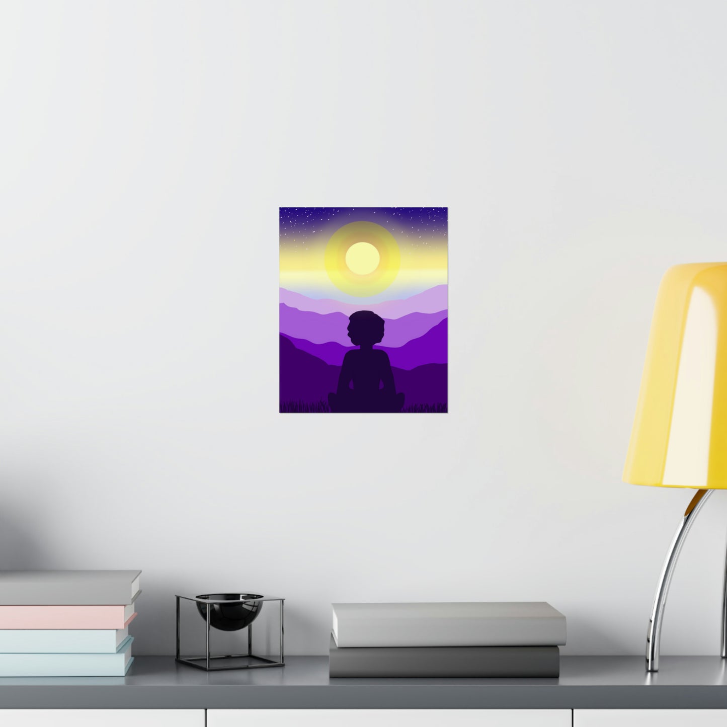 Purple Meditation Art Print