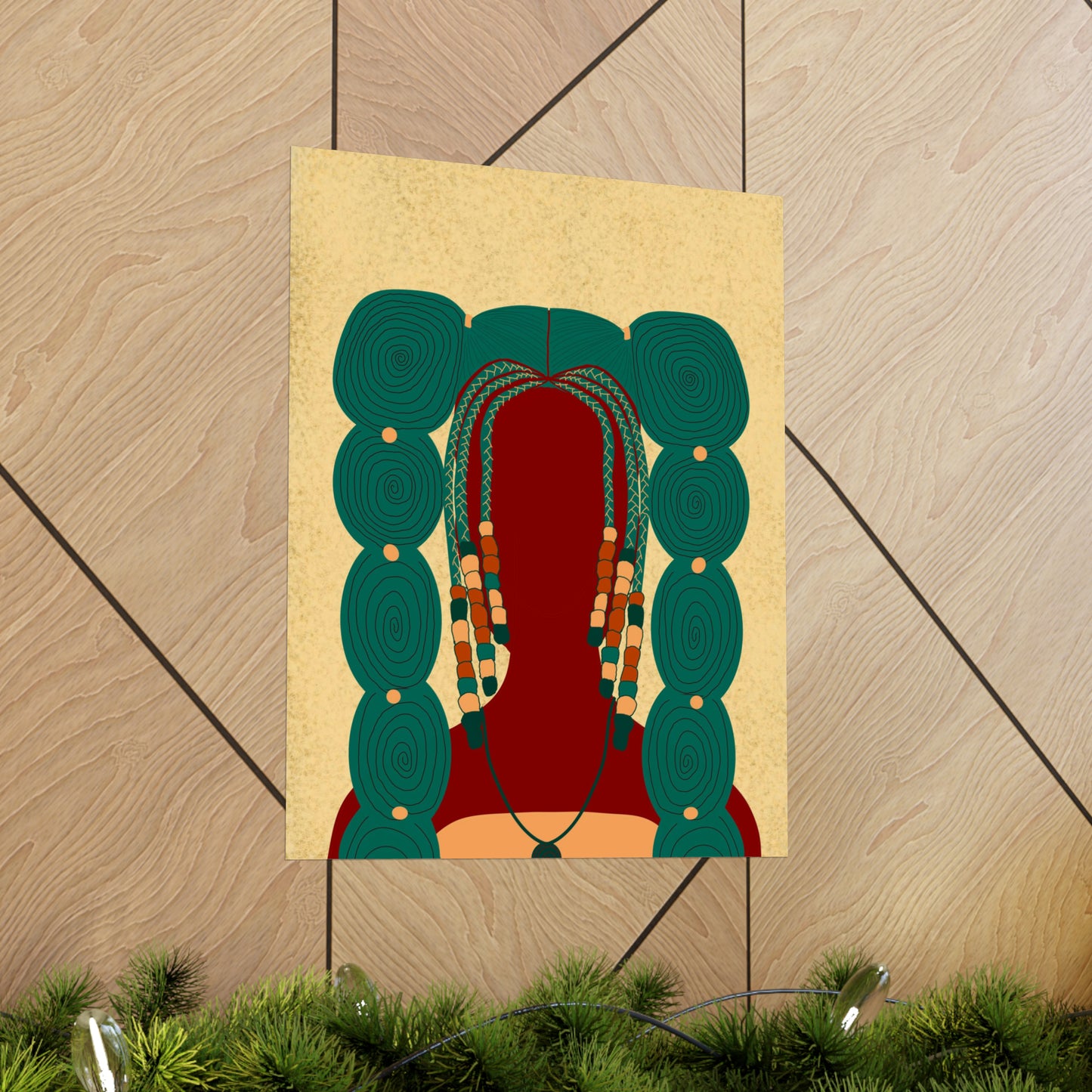 Bubble Pigtails Art Print (Don't Touch My Hair Collection)