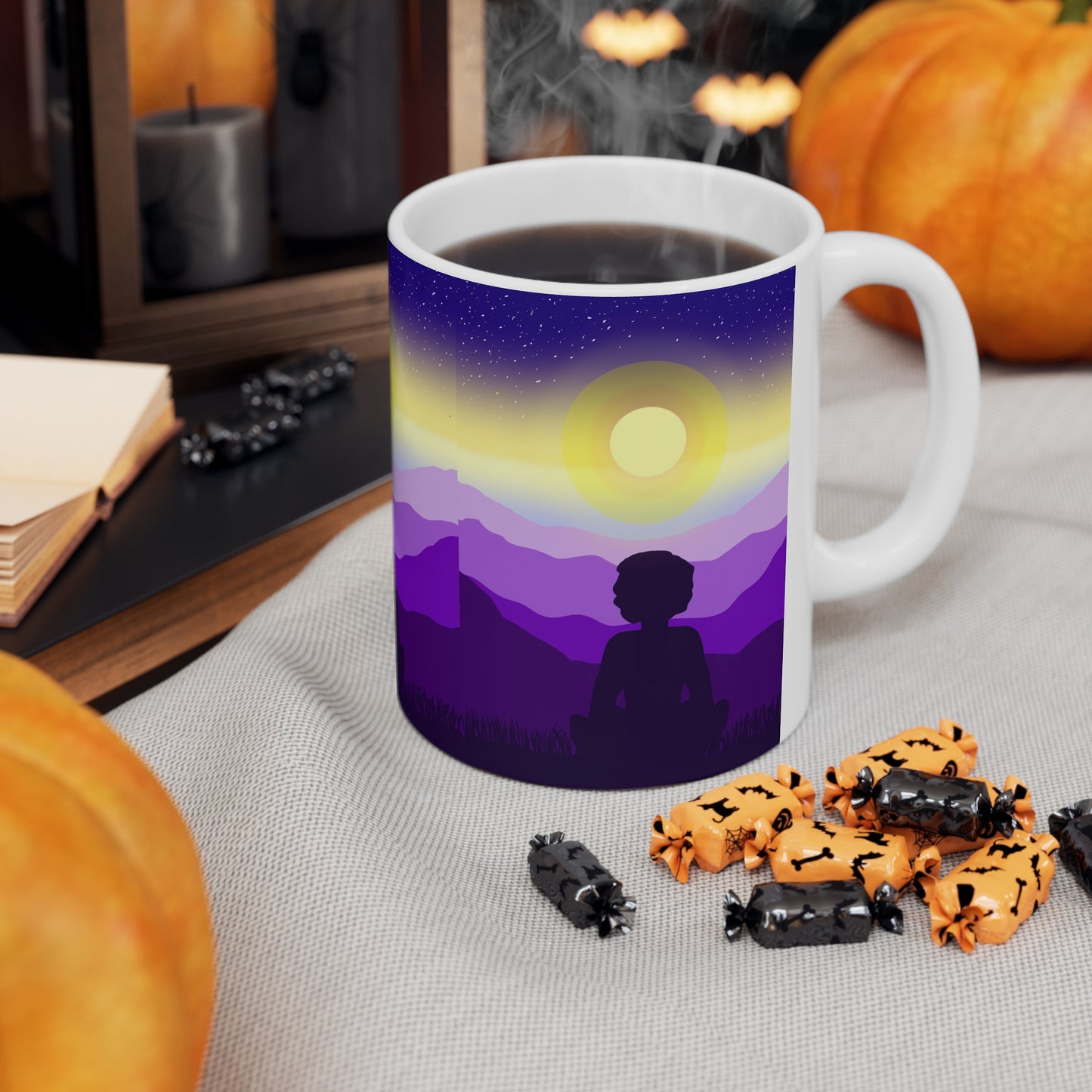 Purple Meditation Ceramic Mug (11oz)